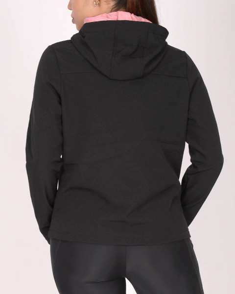 Campera entallada de abrigo Negro
