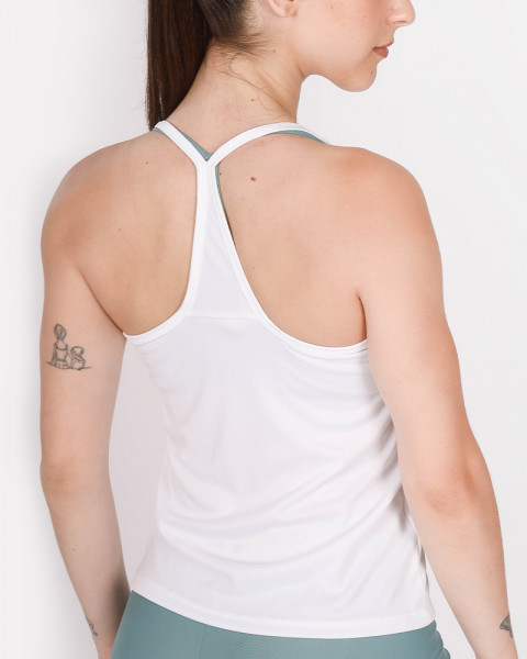Musculosa corta de poliéster NEODRY blanco