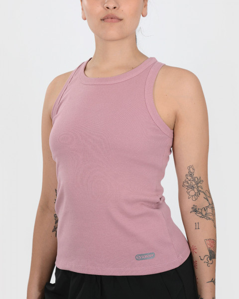 Musculosa cerrada de ribb coral