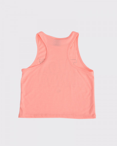 Musculosa cerrada de niña coral flúo