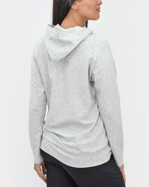 Campera holgada de rústico butoné cemento