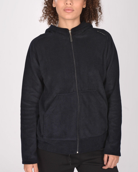 Campera holgada de micropolar negra
