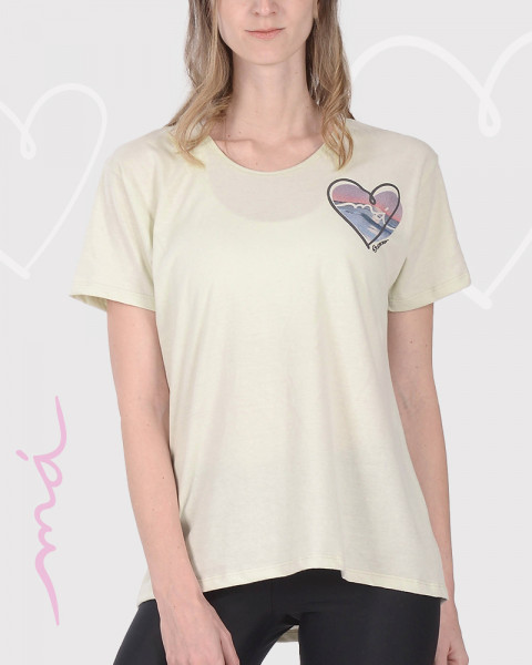 Remera holgada clara Má: Somos el paisaje