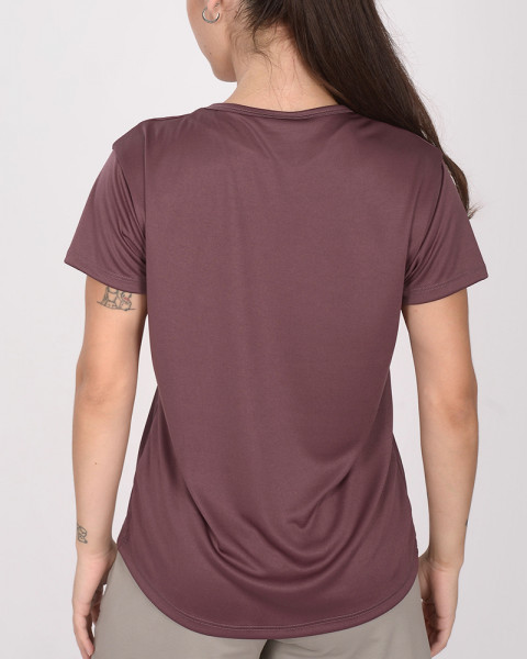 Remera suelta de poliéster NEODRY bordeau