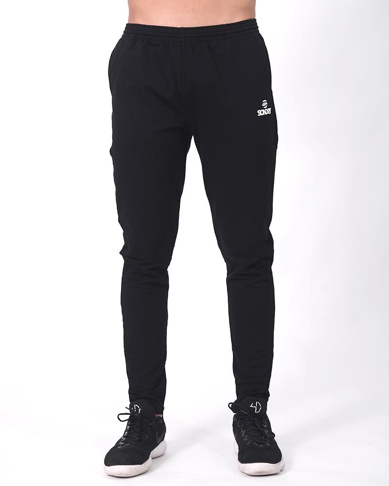 Pantalón básico chupin de algodón con LYCRA®