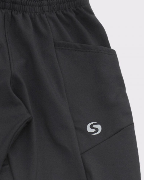 Pantalón de niño de frisa elastizada negro