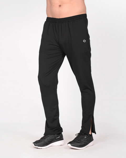 Pantalón chupín de rústico elastizado negro