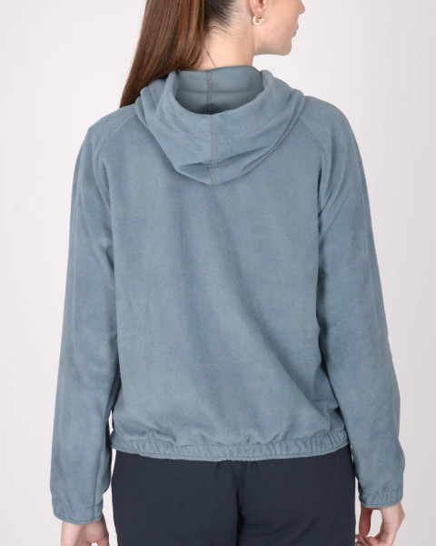 Campera holgada de micropolar azul marino claro