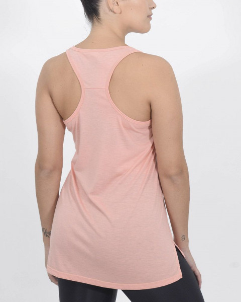 Musculosa larga de jersey viscosa coral