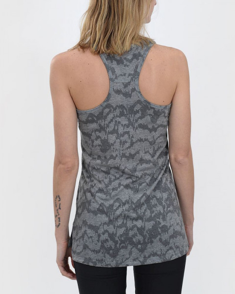 Musculosa larga de jersey estampado sansi melange