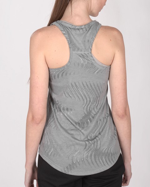 Musculosa suelta de jersey estampado Cauce Gris