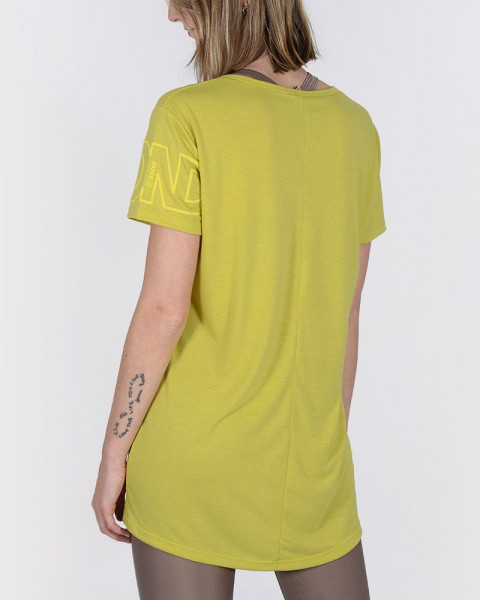Remerón de jersey mostaza  con estampa