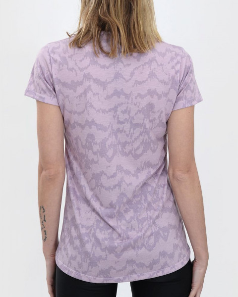 Remera larga de jersey estampado sansi lila
