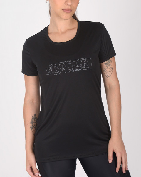 Remera de poliéster neodry negra