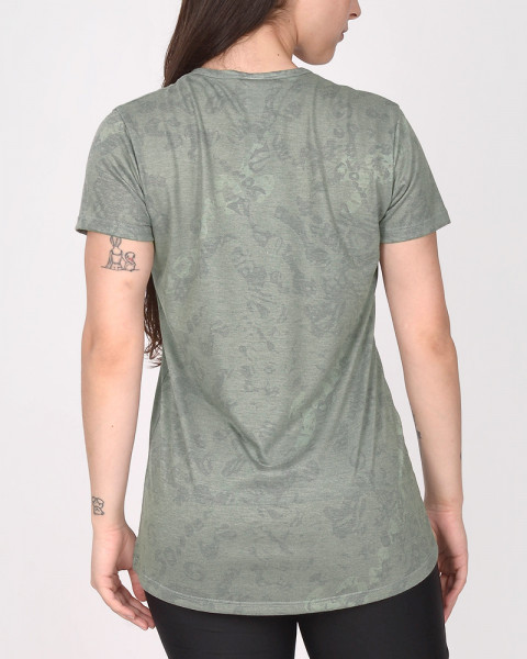 Remera larga de jersey estampado Senda Camo