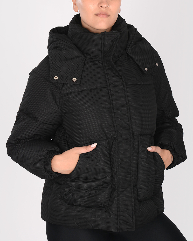 Campera larga de abrigo negra