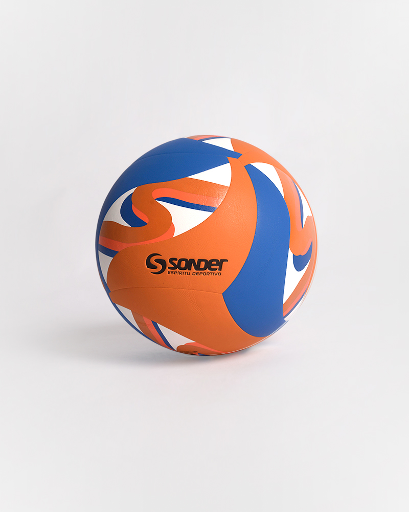 Pelota de voley gajo curvo naranja