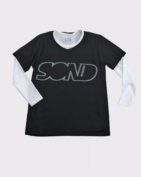 Remera térmica de niño con proceso sense blanca