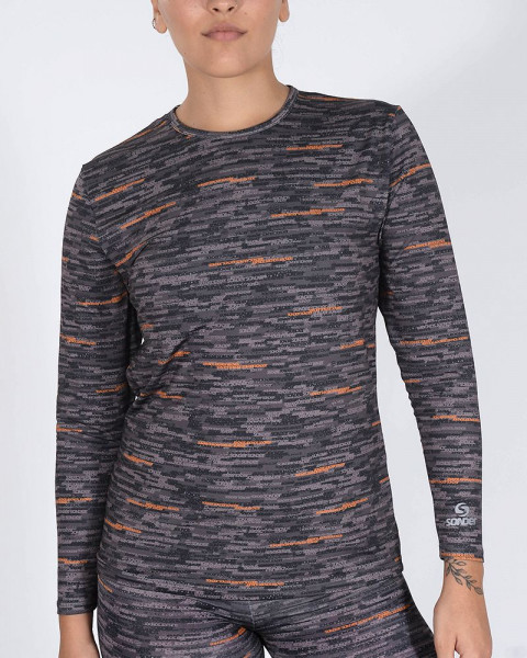 Remera térmica unisex de microfibra estampada con proceso sense