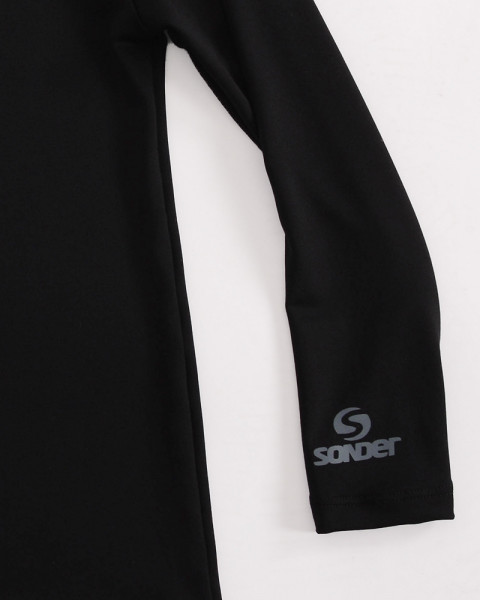 Remera térmica de niño negra