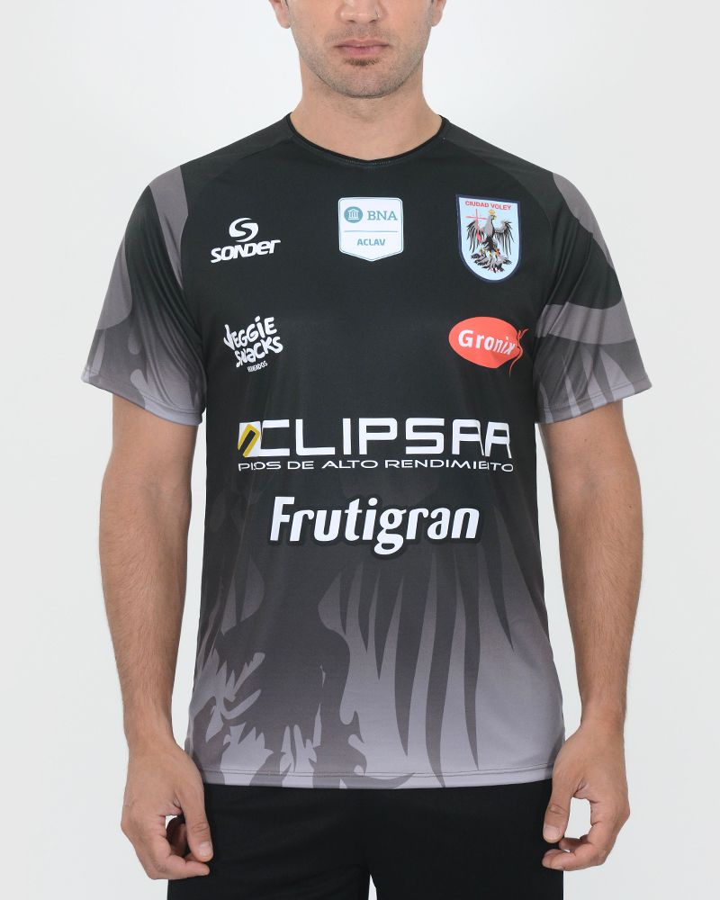 Camiseta Ciudad Voley negra