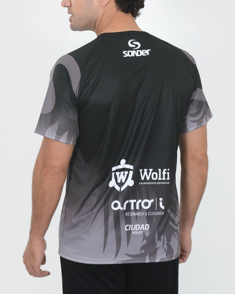 Camiseta Ciudad Voley negra
