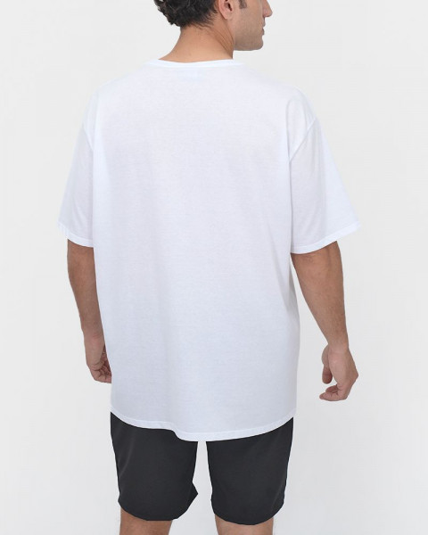 Remera oversize unisex blanca