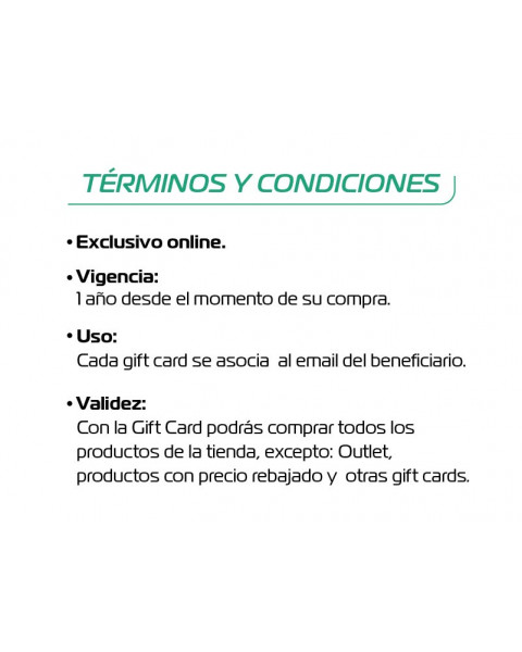 Gift card $20.000