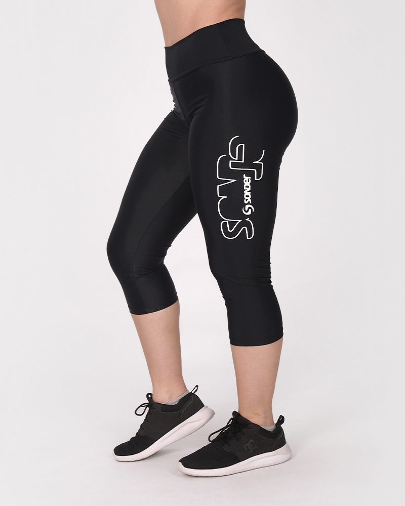 Pescadora de LYCRA negra con estampa