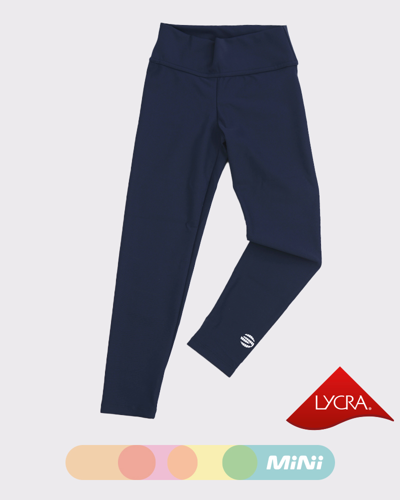 Calza básica de LYCRA® niña azul