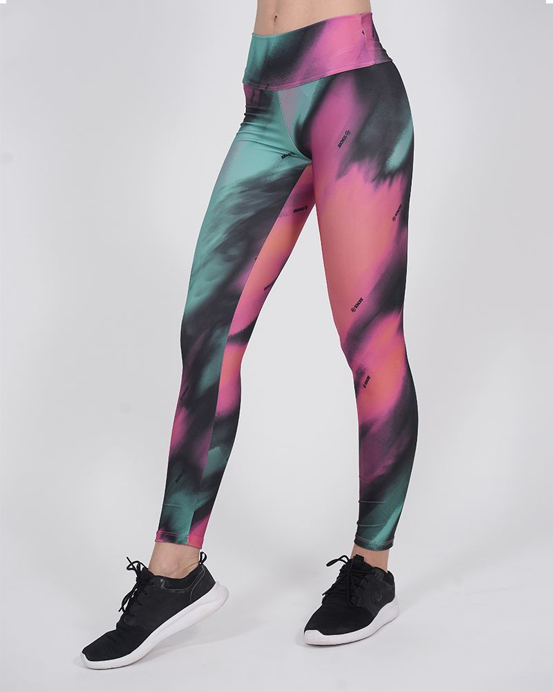 Calza de LYCRA estampada óleo neón