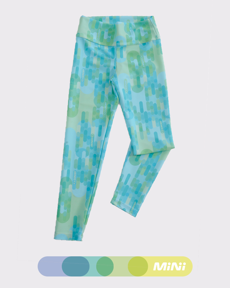 Calza de niña de LYCRA estampada Ludo Verde