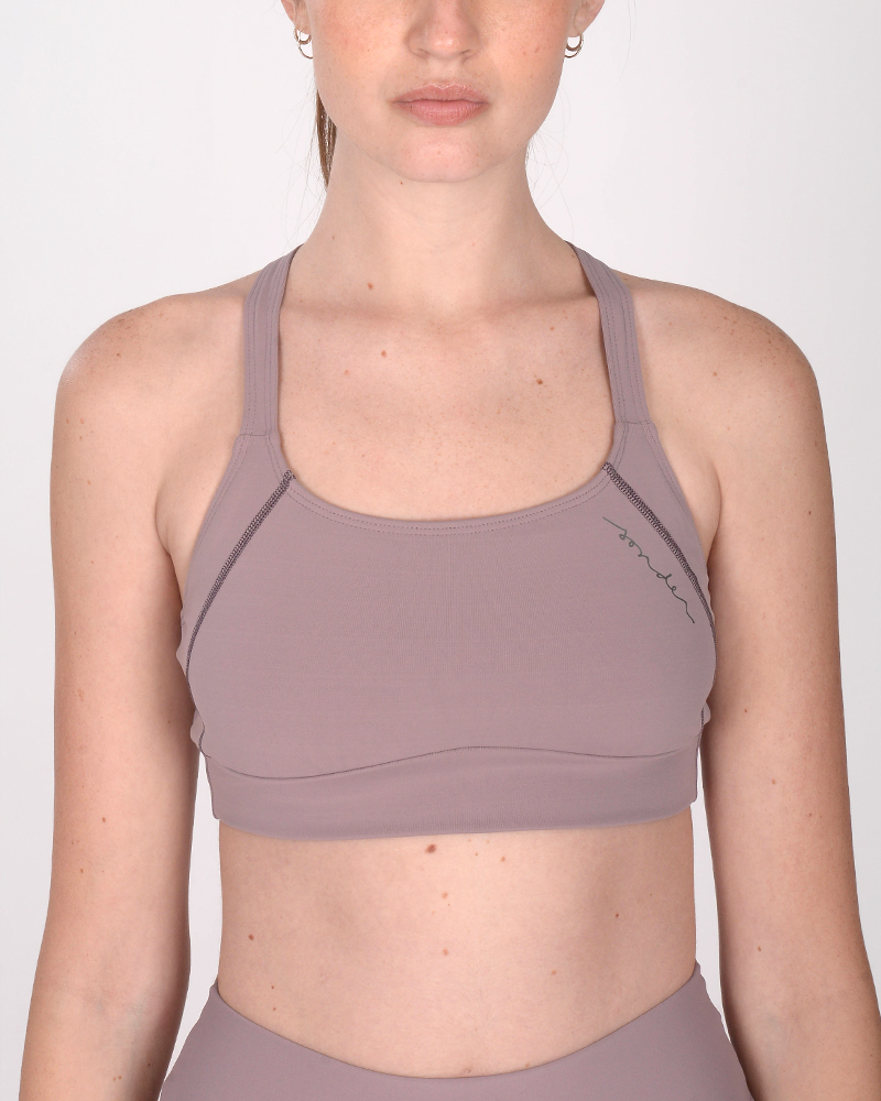 Top de LYCRA opaca rosa viejo