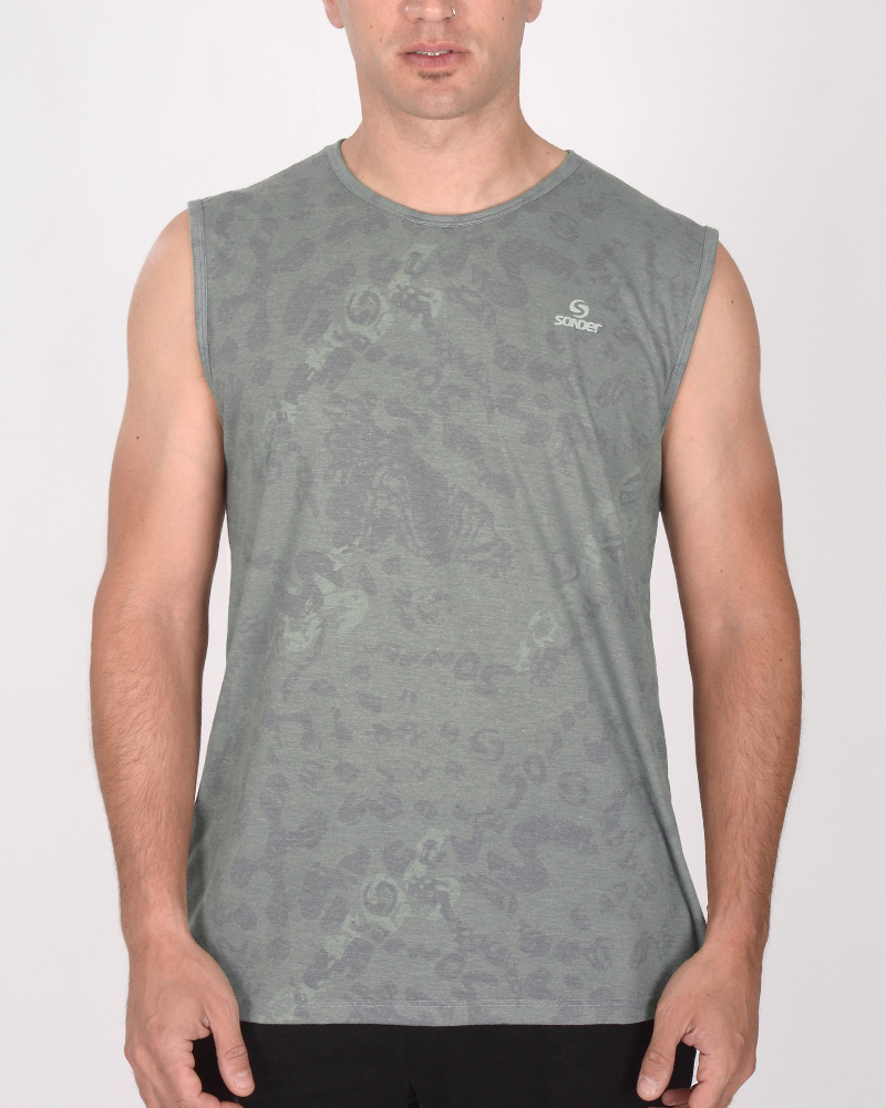 Musculosa de jersey estampado Senda Camo