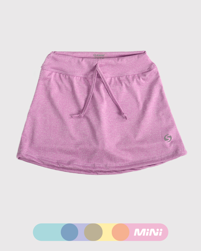 Pollera de niña de microfibra magenta