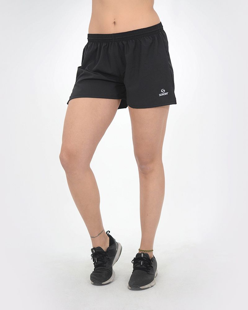 Short de microfibra elastizada negro