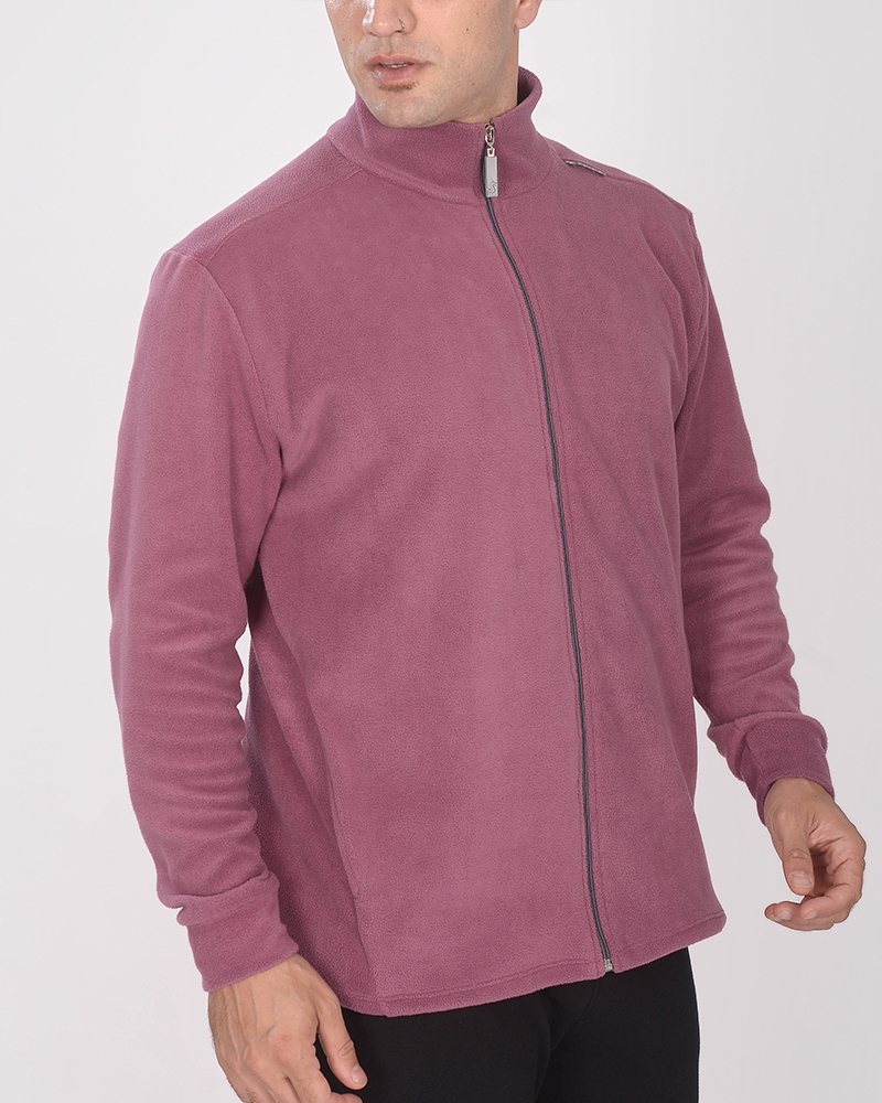 Campera de micropolar bordeau