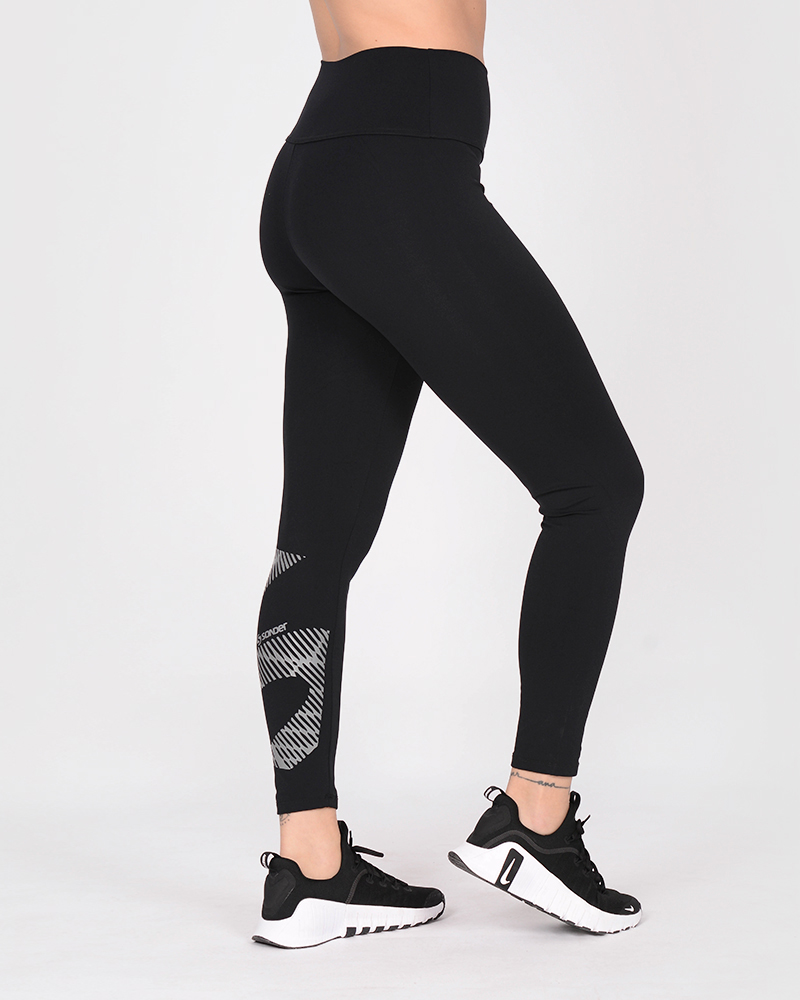 Calza con cintura alta de LYCRA opaca negra