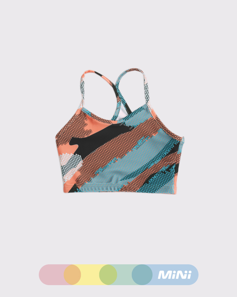 Top de niña de LYCRA estampada Tramo Color