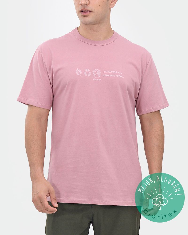 Remera de algodón BIORITEX rosa