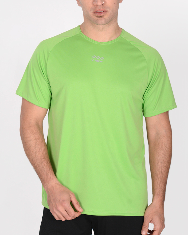 Remera de poliéster Neodry verde manzana