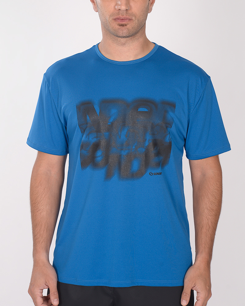 Remera de poliéster Neodry azul índigo