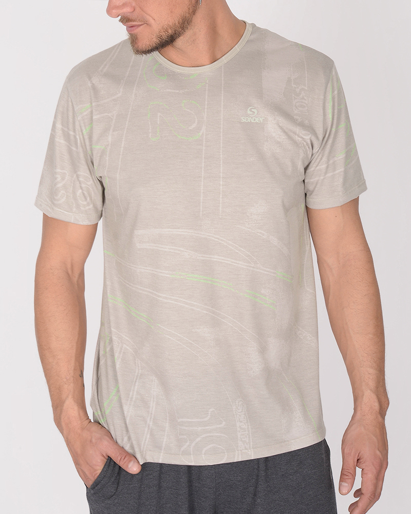 Remera de jersey estampado Meta Visón