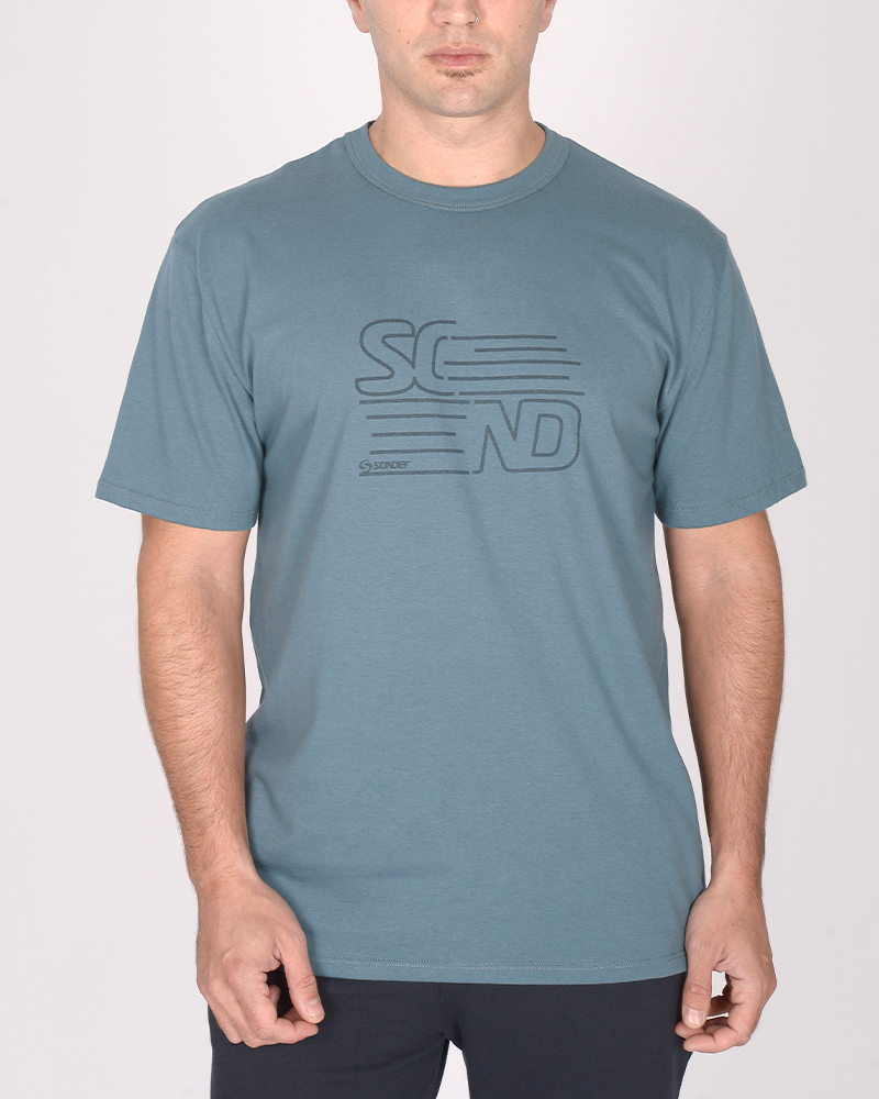 Remera clásica de jersey azul marino claro