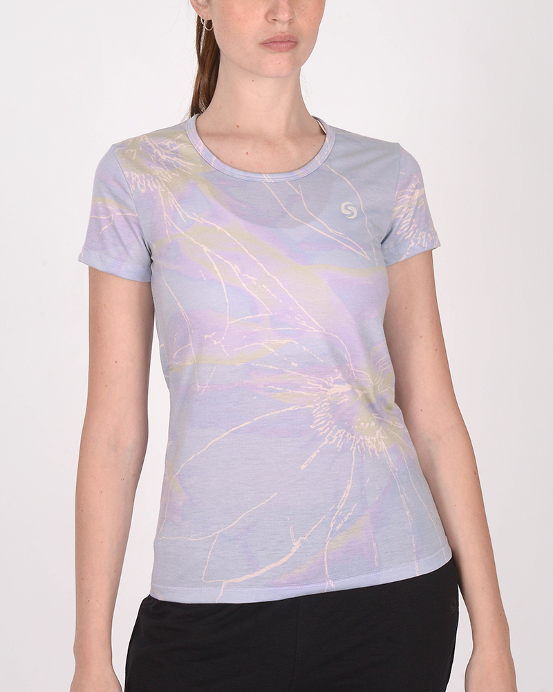 Remera de jersey estampado Fusión Lima