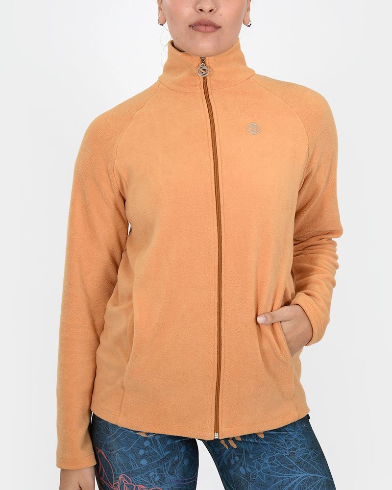 Campera de micropolar camel