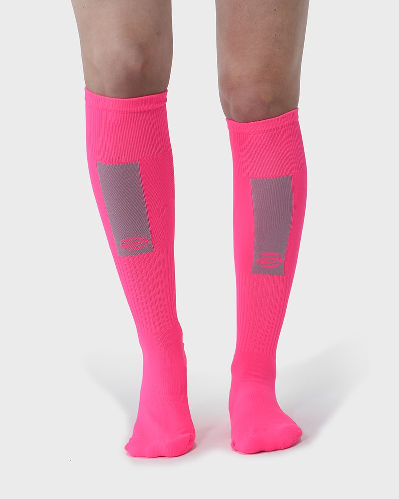 MEDIAS ROSA FLUO HOCKEY/FUTBOL