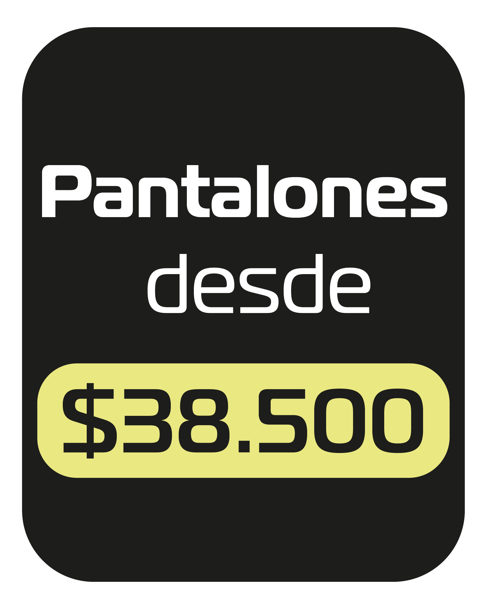 Pantalones en descuento