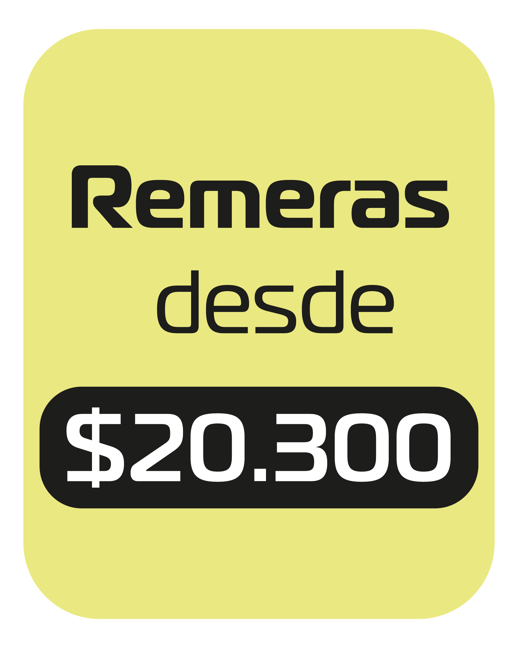 Remeras en descuento