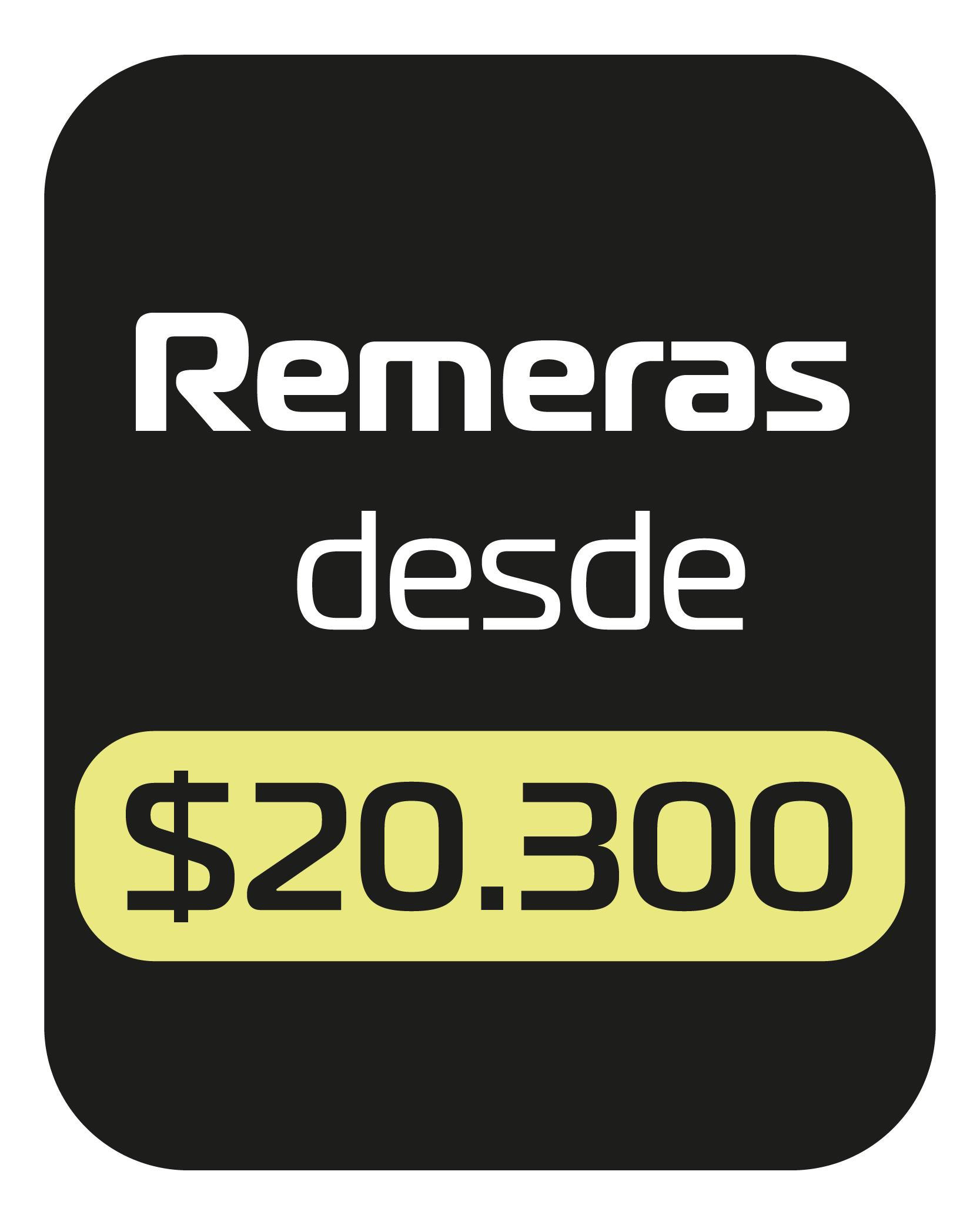 Remeras en descuento